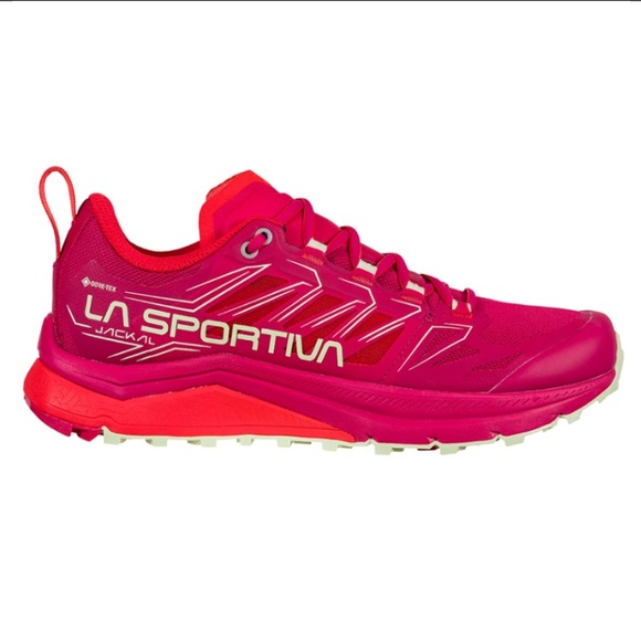La Sportiva Shoes - La Sportiva Women's Fuchsia and Red Jackal GRX Hiking Athletic Shoes, Size  10